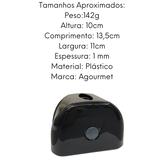 Porta Guardanapo Easy Puxe Preto