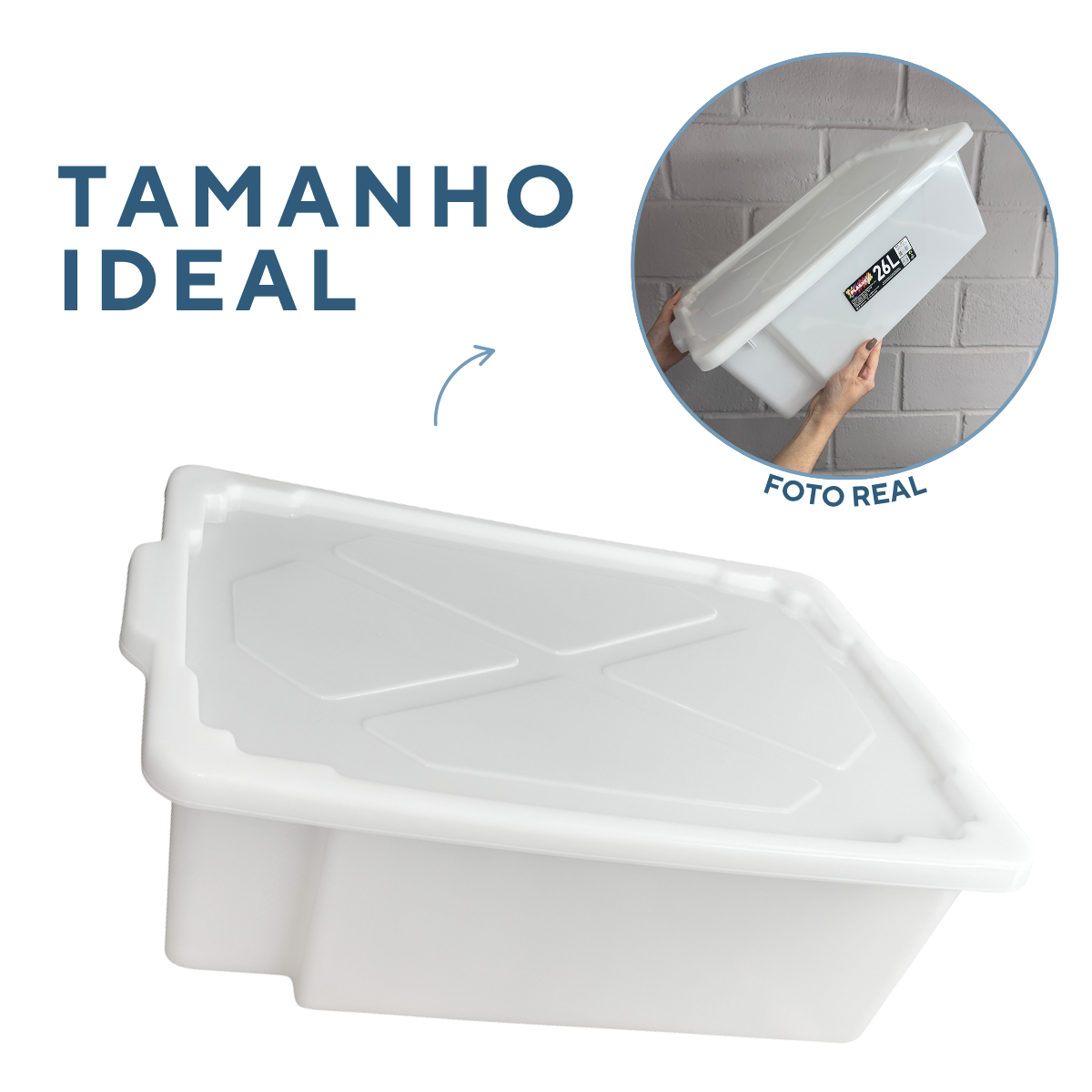 Caixa Multiuso 26Litros Polipropileno