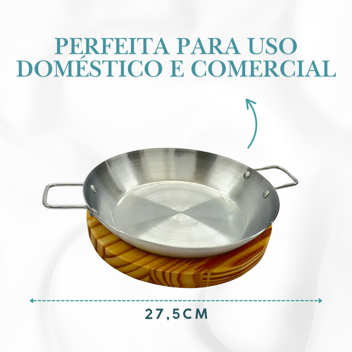 Panelinha Frigideira 20cm Com Tabua De Madeira - A Gourmet