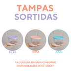 Tigela Vidro 670ml Tampa Sortida