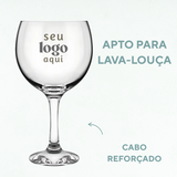 Kit 50 Taça Gin 600ml Vidro Personalizado - Sua Logo