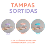 Tigela Vidro 350ml Tampa Sortida