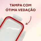 Pote de Vidro Hermético Tampa Vedação 1L - A Gourmet