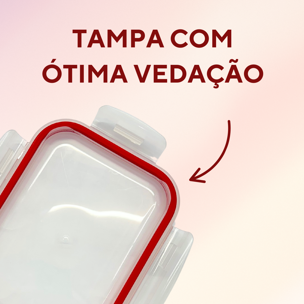 Pote de Vidro Hermético Tampa Vedação 1L - A Gourmet