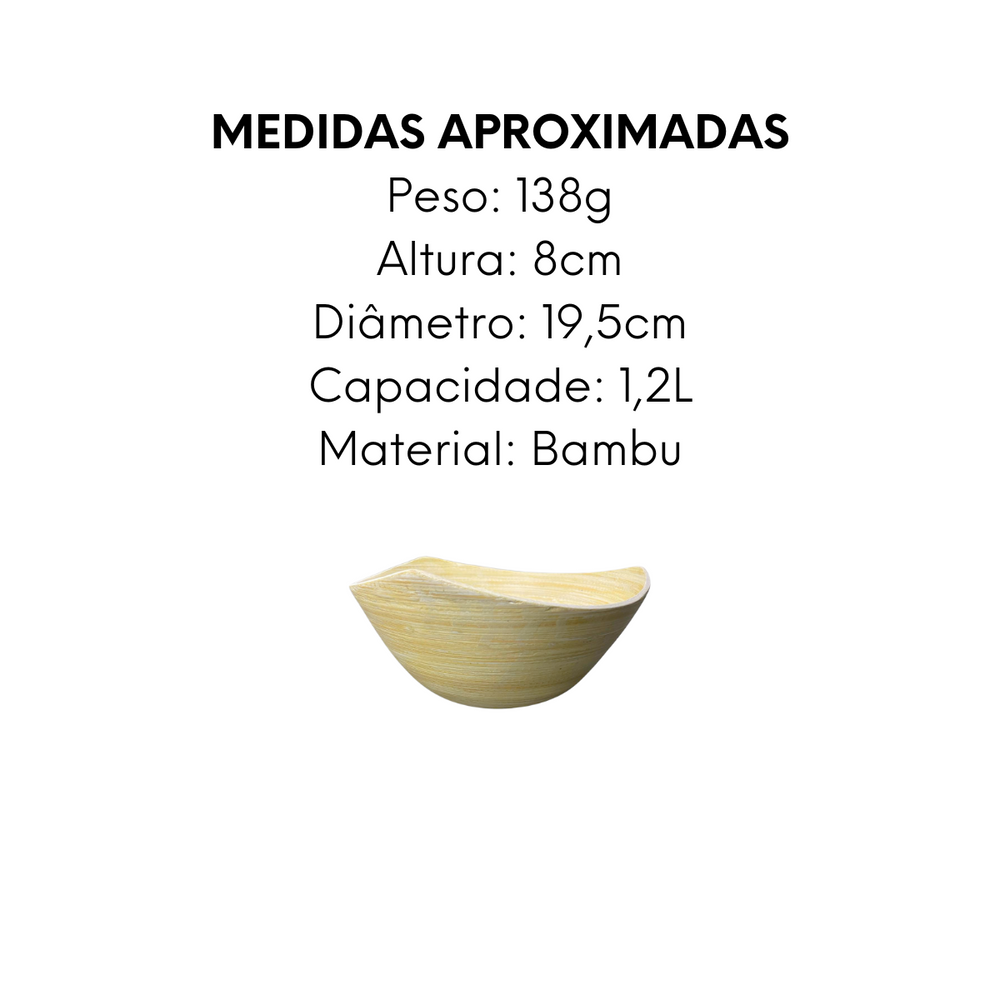 Saladeira Eco Bambu 20cm 1,2L - A Gourmet