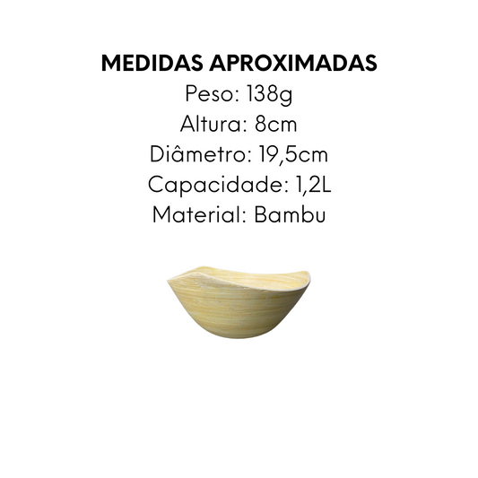 Saladeira Eco Bambu 20cm 1,2L