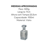 Garrafa de Whisky em Vidro 900ml