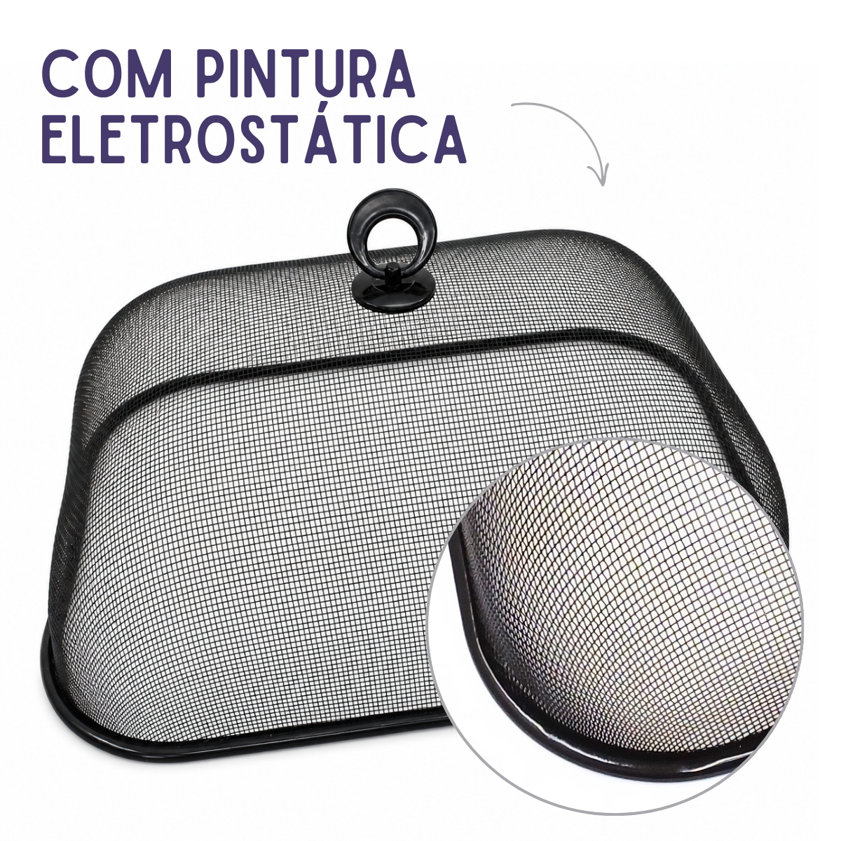 Tela Protetora Retangular Preto