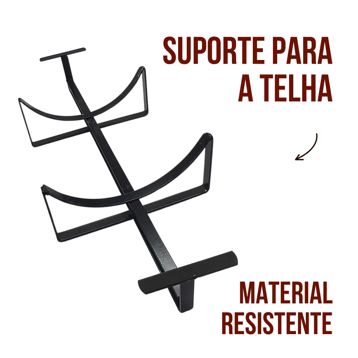 Telha Barro C/Suporte de Ferro Servir