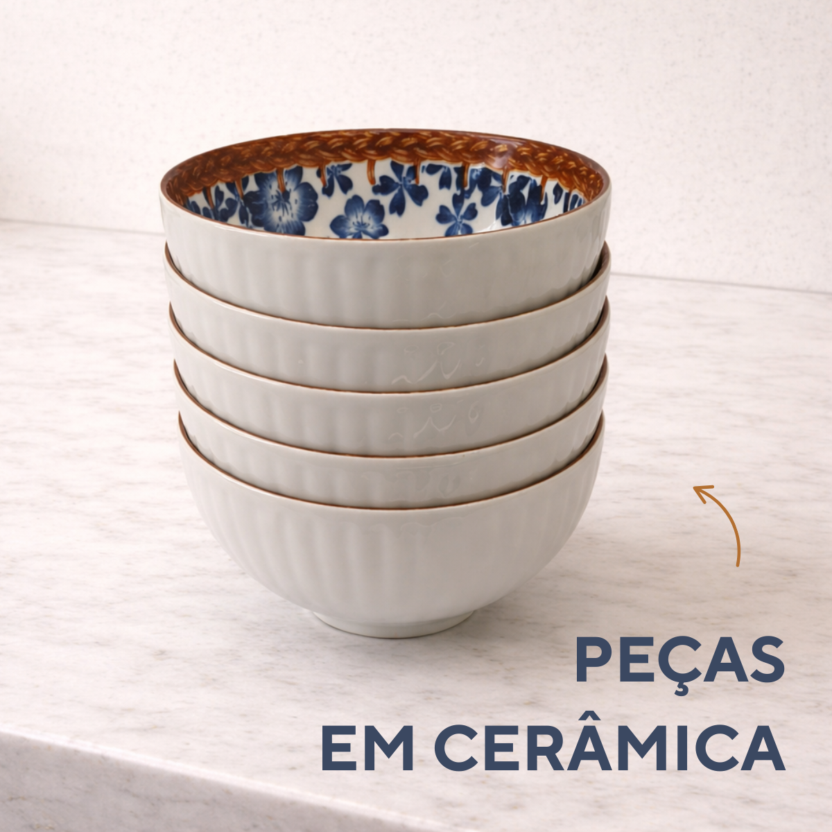 Tigela Decorativa Ceramica