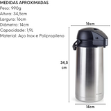 Garrafa Térmica Inox Basic 1,9L Gourmet Mix
