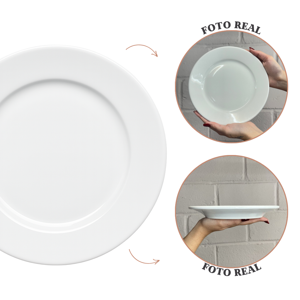 Prato de Porcelana Branca Tramontina 24cm