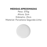 Prato Cupe de Porcelana Segunda Linha