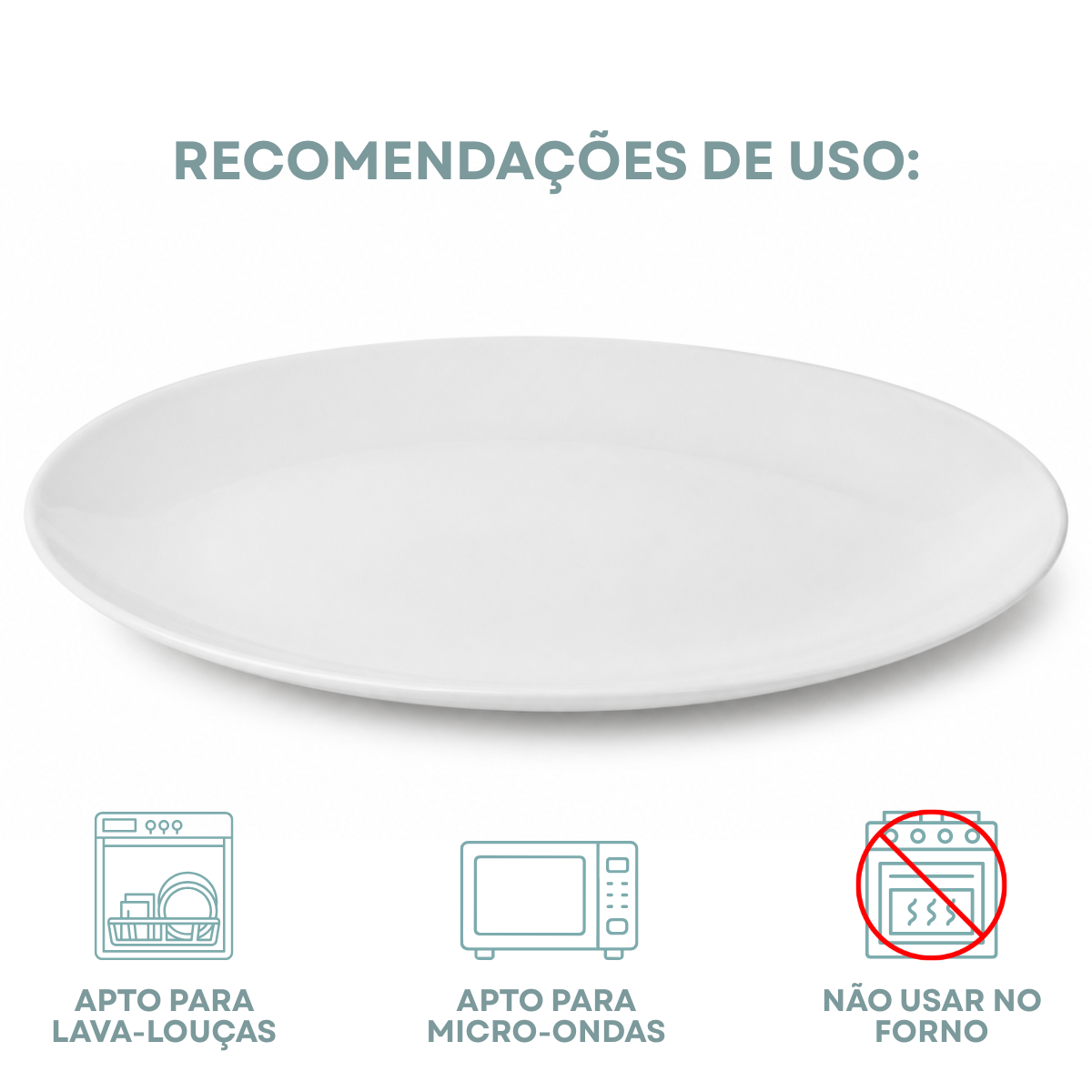 Travessa Oval Porcelana Tramontina 40cm