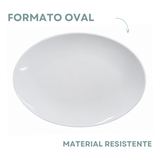 Travessa Oval Porcelana Tramontina 40cm