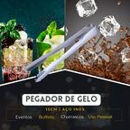 Pegador de Gelo Aço Inox 15cm - A Gourmet