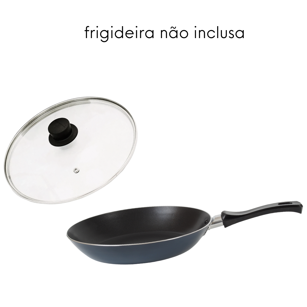 Tampa de Vidro Para Panela N16 Cabo Baquelite - A Gourmet