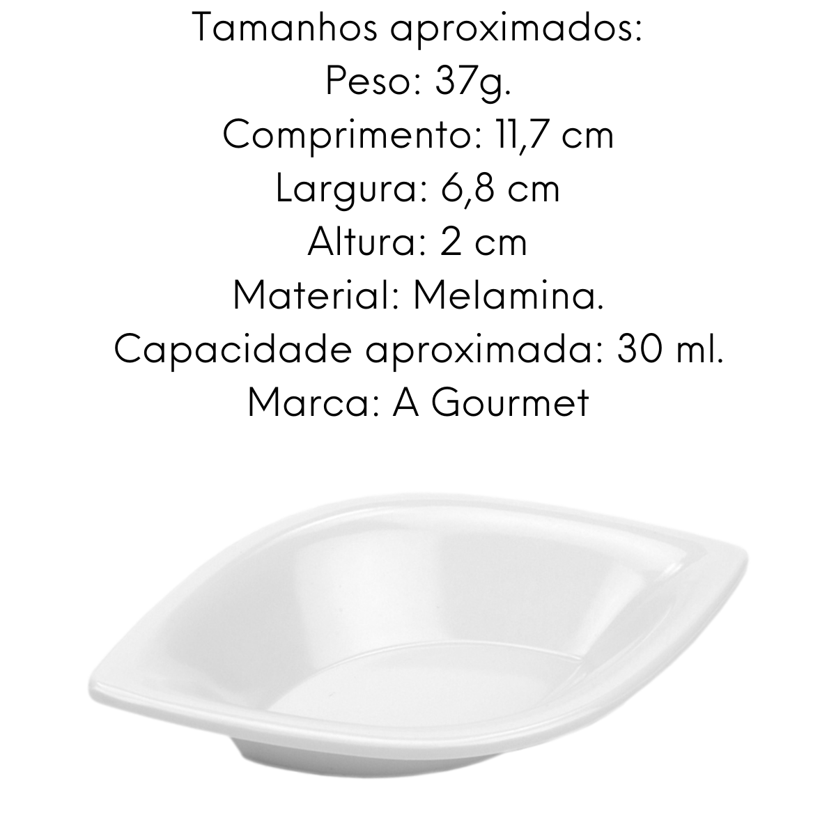 Barquinha melamina Finger Food Gourmet Mix