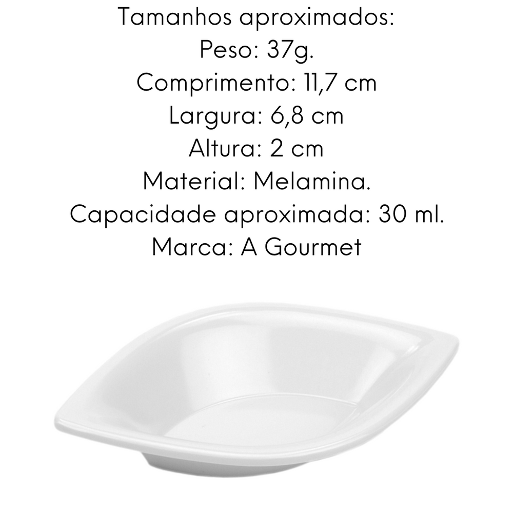 Barquinha melamina Finger Food Gourmet Mix