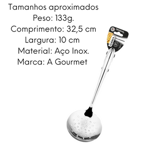 Escumadeira América de Aço Inox - A Gourmet