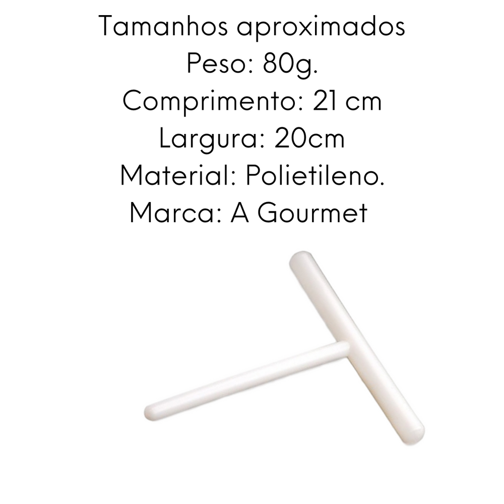 Rodo Para Crepe em Polietileno 21cm - A Gourmet