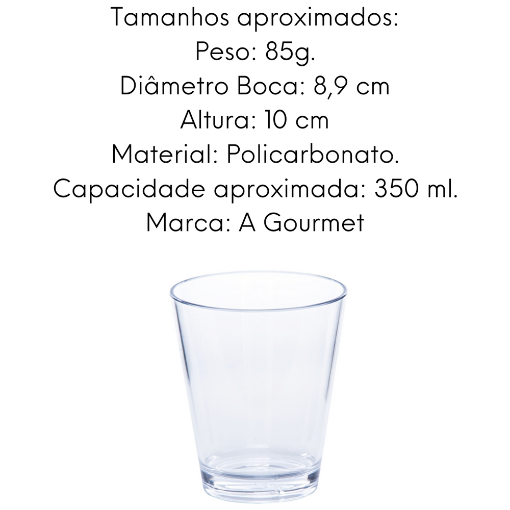 Copo em policarbonato 350ML VemPlast