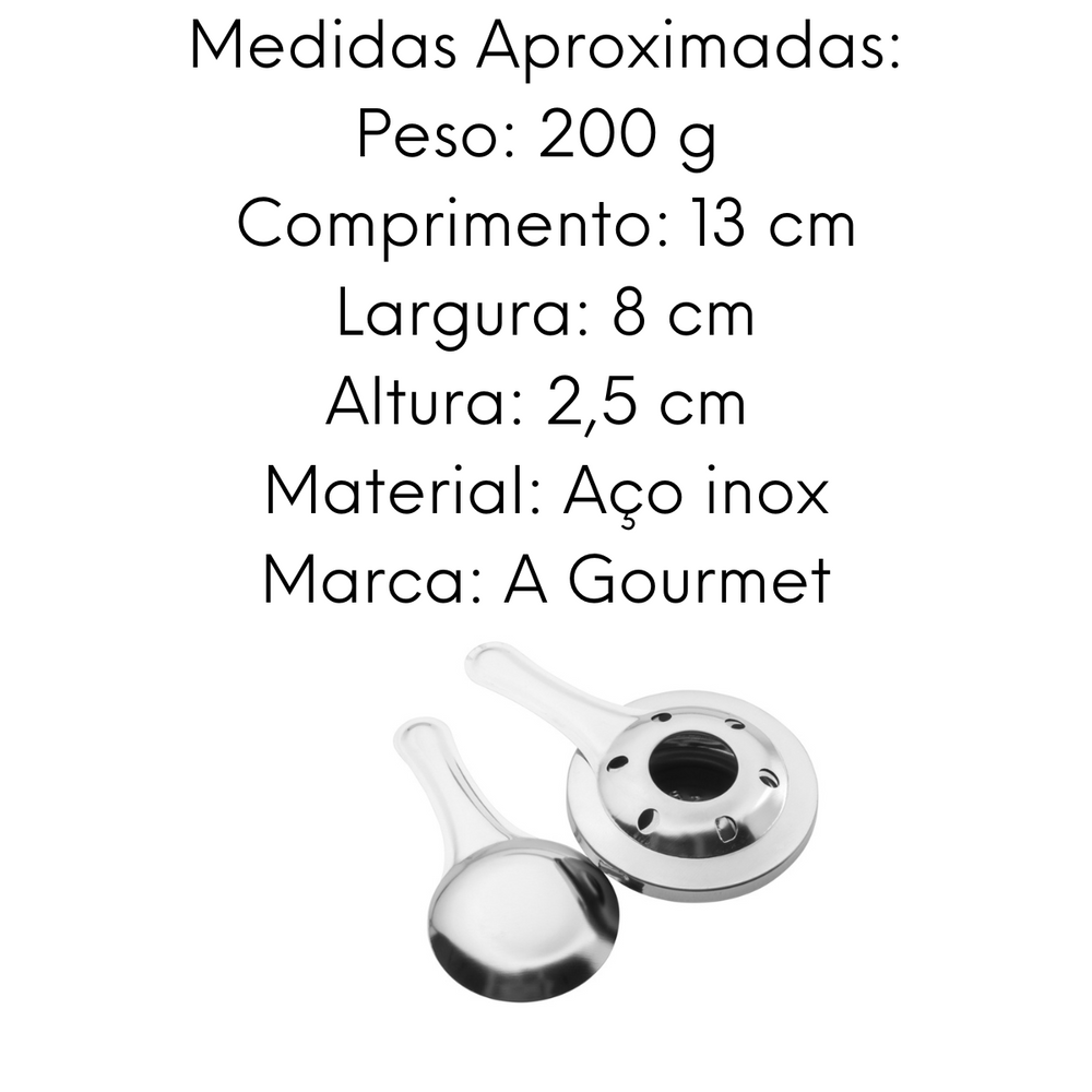 Espiriteira Queimador em Aço Inox Com Tampa Rojemac