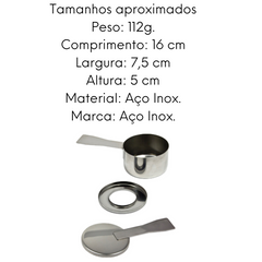 Fogareiro Espiriteira em Aço inox 16cm