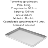 Assadeira em Aluminio Com Dobra 9,6L ABC
