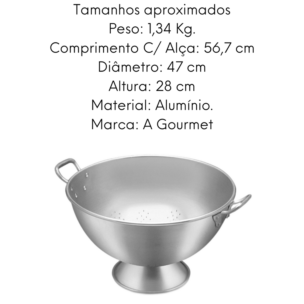 Escorredor de Arroz em Aluminio Hotel N45 ABC