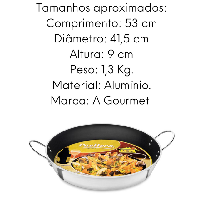 Paellera Profissional Hotel em Aluminio N40 Antiaderente Main Image