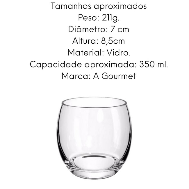 Copo Aruba Rocks Transparente 350ml Main Image