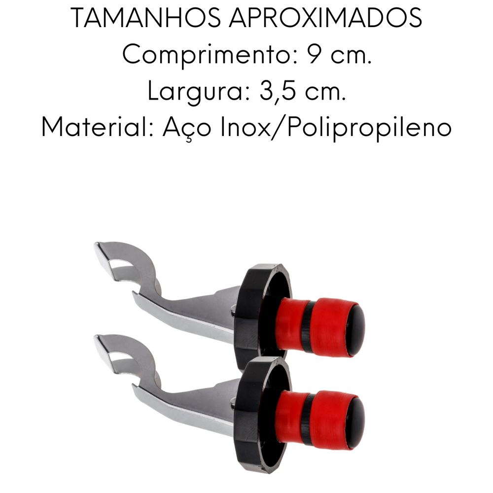 Tampa Para Garrafas em Aço Inox e Polipropileno Weck