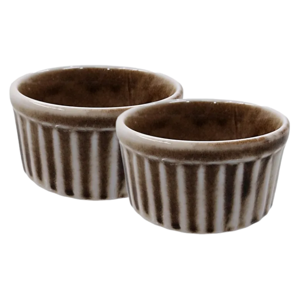 Ramekim em porcelana 200ml Marrom Antigo BelaVista