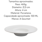 Prato Chapéu Risoto em Porcelana 100ml BelaVista