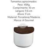Saleiro Pequeno em Porcelana C/ Tampa BelaVista