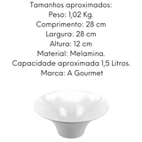 Saladeira Redonda Melamina 1,5L Gourmet Mix