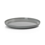 Prato Areia Cinza Borda Reta de Melamina 20cm Gourmet Mix