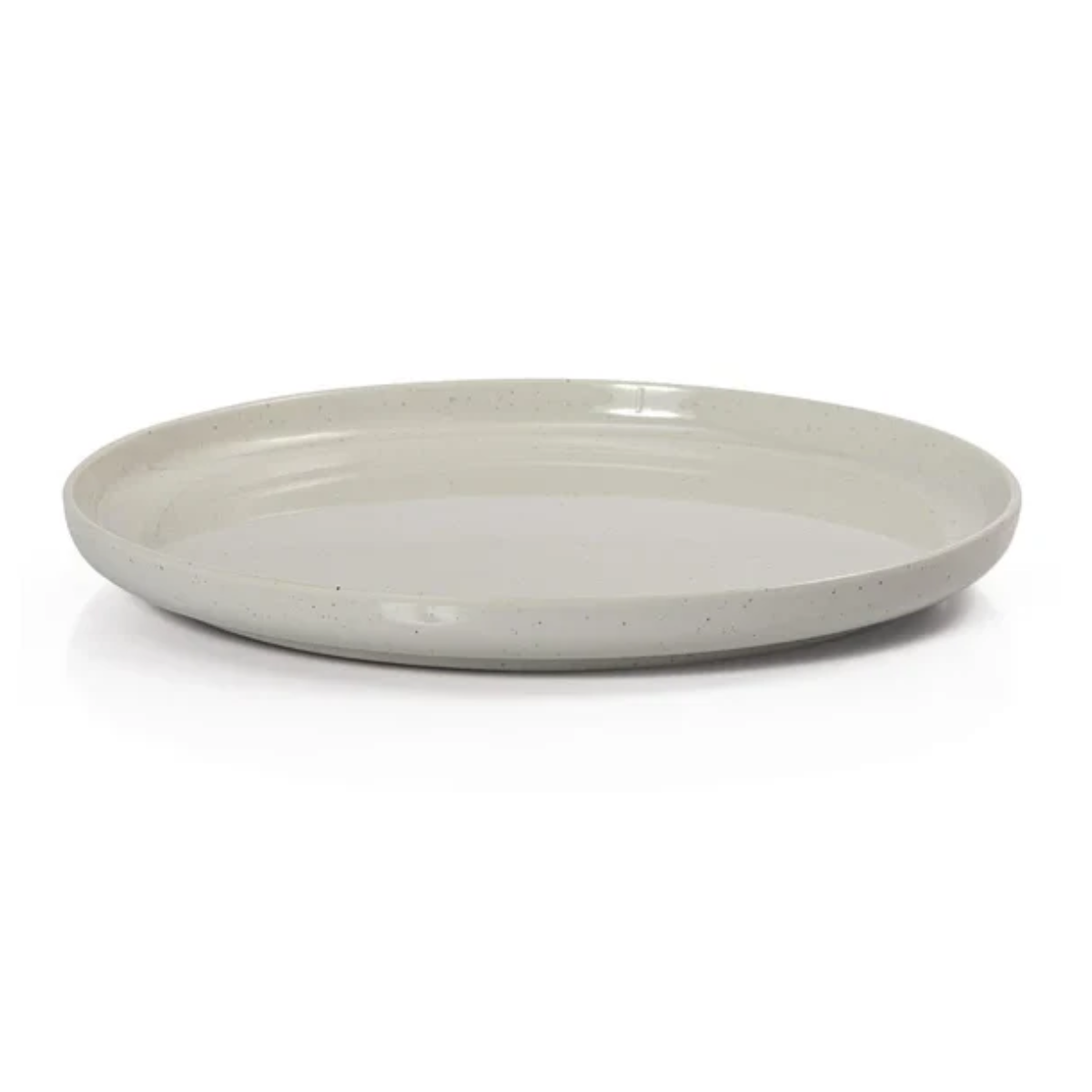 Prato de Melamina Areia Branca 26,7cm Gourmet Mix