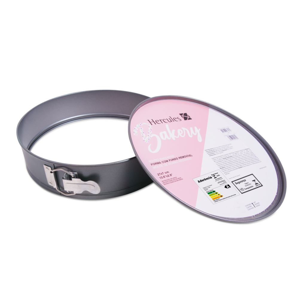 Forma de Bolo Removivel de Aço Carbono Hercules