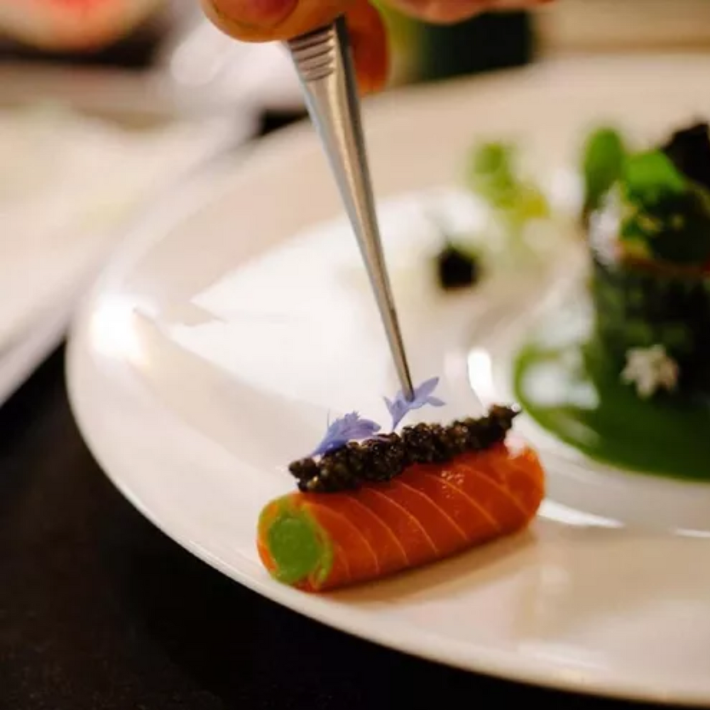 Pinça Culinária Ponta Reta em Aço Inox Hercules