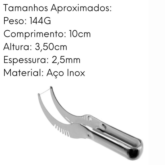 Cortador de Frutas Melancia em Aço Inox