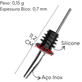 Bico Dosador em Aço Inox e Silicone