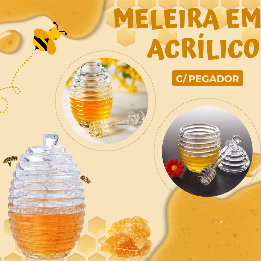 Meleira Com Pegador em Acrílico 250ml unyhome