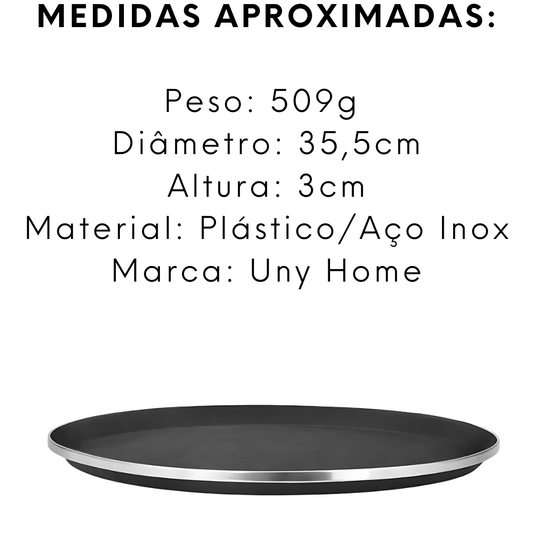 Bandeja Garçom Antiaderente 35,5cm