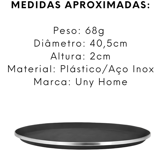 Bandeja de Garçom Antiaderente de 40,5cm