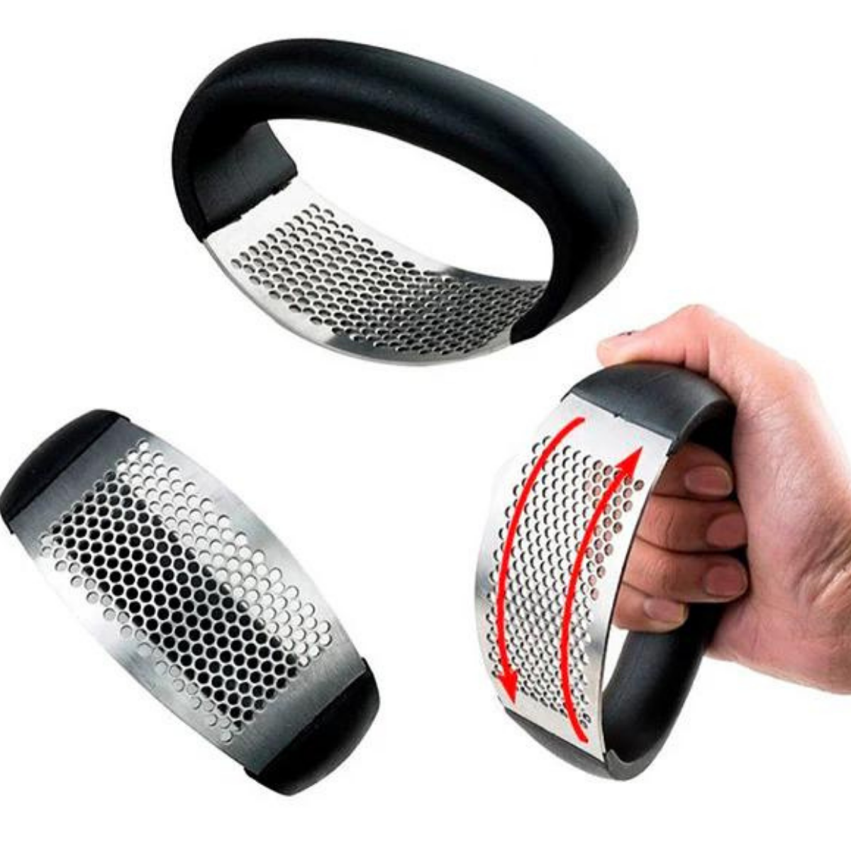 Espremedor de Alho Gangorra de Aço Inox - A Gourmet