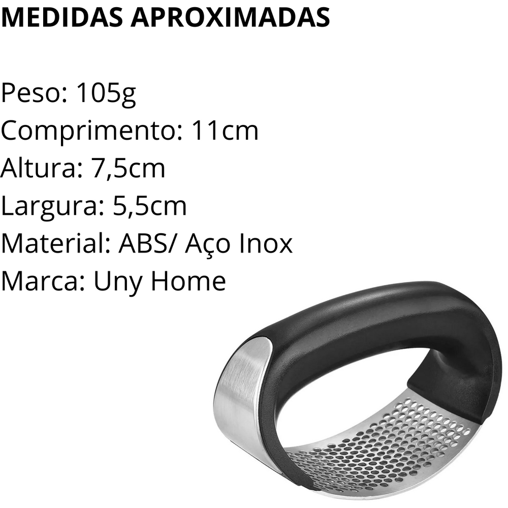 Espremedor de Alho Gangorra de Aço Inox - A Gourmet