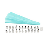 Saco de Confeitar Plastico com 22 Bicos Aço Inox - A Gourmet