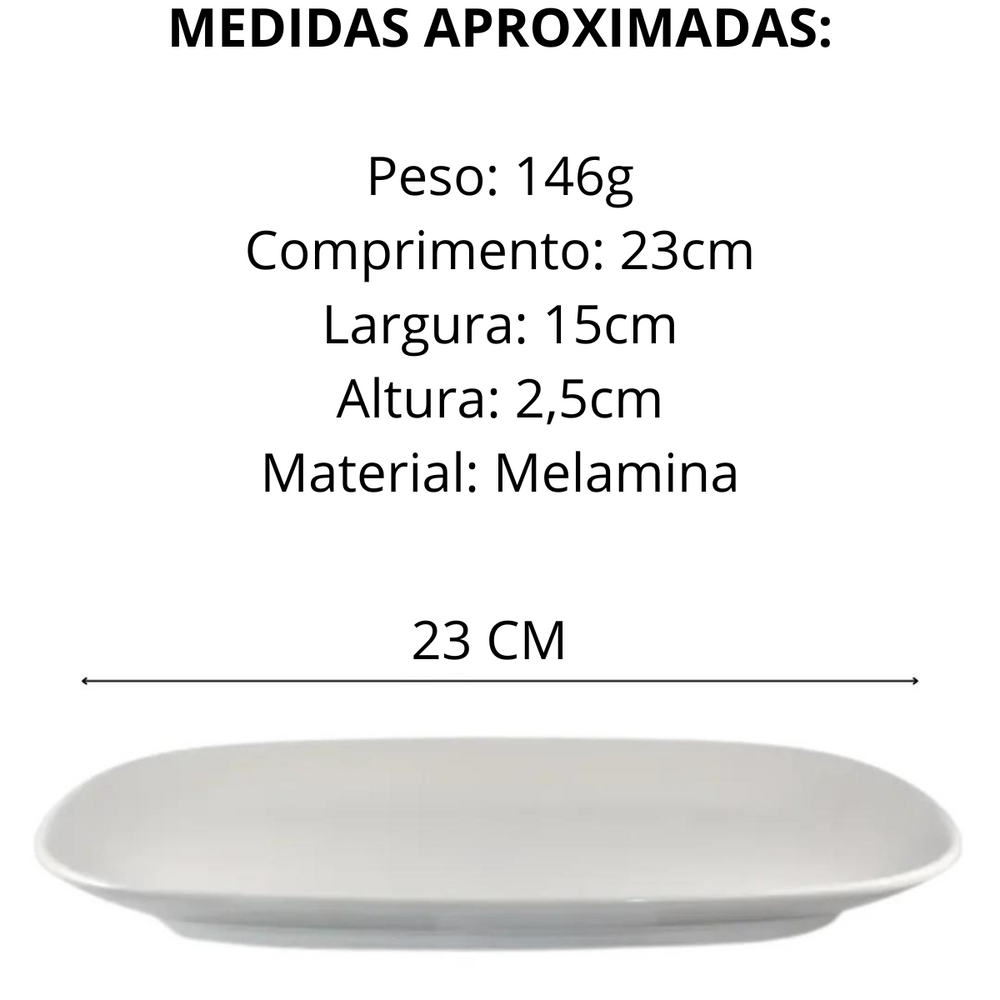 Travessa em Melamina Retangular - A Gourmet